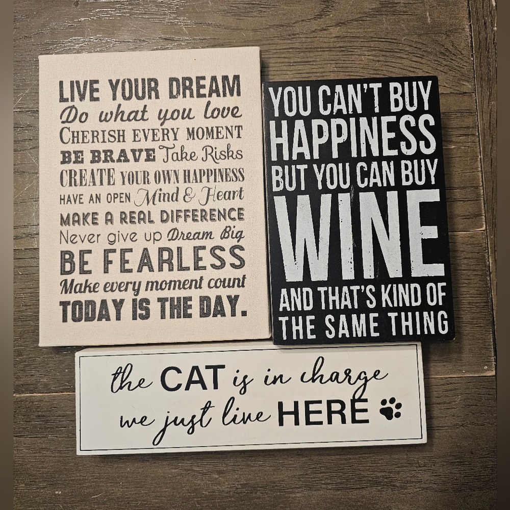 Various Decor Signs